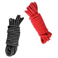 2pcs 4mmx5m Sandow Corde Elastique Anti-UV Pour Remorques,Bâche - Noir+Rouge