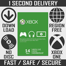 Xbox Live 14 Day Gold Trial Membership | 14 Days 2 Weeks Xbox One Xbox 360 Code