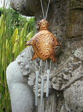 Carillon mobile tortue en bois et métal déco zen artisanat Indonésie Bali