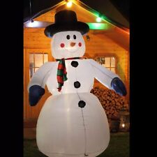 Schneemann 240 cm Weihnachtsfigur aufblasbar beleuchtet weihnachtsdeko außen