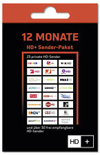 HD+ Plus Verlängerung für 12 Monate für alle HD+ Karten HD01/02/03/04 geeignet