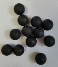 100 Hartgummi Rubberballs Reballs Paintballs Cal.50 12,7mm 