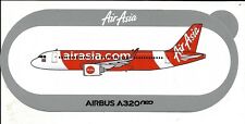 NOUVEAU !!! A320neo AIR ASIA STICKER AUTOCOLLANT AIRBUS - Neuf 