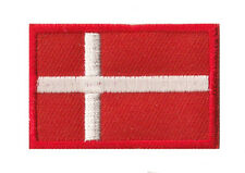 Ecusson drapeau Danemark petit patch patche thermocollant 45x30 mm 