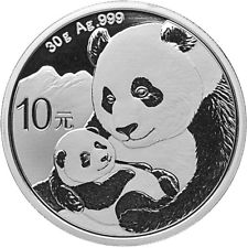 China Panda 30 g Silbermünze 2019 30g Silber silver coin 999 fine silver