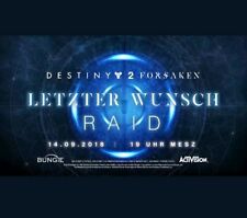 Destiny 2 Last Wish Raid / Letzter Wunsch Raid Ps4 100% Abschluss + alle Kisten
