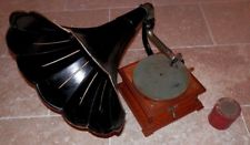 Rare gramophone phonographe Pathé bon état et fonctionne rare boite tête lecture