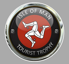 ISLE OF MAN TOURIST TROPHY TT ILE DE MAN BIKER 7,5cm STICKER RACING TRACK IA087