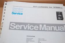 Service Manual Philips  Hi-Fi Loudspeaker box 70FB900