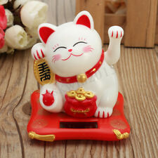 Bienvenue Fortune Cat Lucky Chat Maneki Neko Energie Solaire Fengshui Home Car
