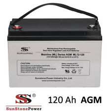 Solarbatterie 12V 120Ah AGM GEL USV Batterie Wohnmobil Boot Solar Batterie C100
