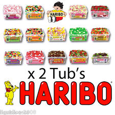 2 FULL TUBS OF HARIBO SWEETS WHOLESALE DISCOUNT FAVOURS TREATS PARTY CANDY KIDS