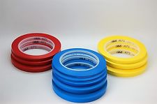3M™ 471 Vinyl Tape Blue, Red and Yellow Masking Tape, Decoration Tape 33m Long