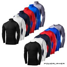 Mens Boys Body Armour Compression Baselayers Thermal Under Shirt Top Skins