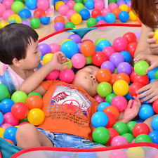 100pcs Boule colorée en plastique souple océan Balle bébé jouet pour piscine 