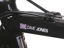 PERSONALISED BIKE FRAME NAME STICKERS ROAD CYCLE CYCLING FRAME HELMET DECALS
