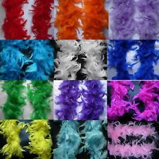 2M Black Pink..Feather Boa Hen Night Parties  Deluxe  Fancy Dress 15 Colour 