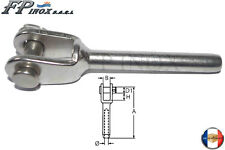 Embout Sertir inox 316 Chape 4 mm Longueur 72mm inox 316 - A4