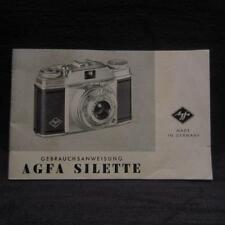 Original Agfa Silette Gebrauchsanleitung / Anleitung / Bedienungsanleitung