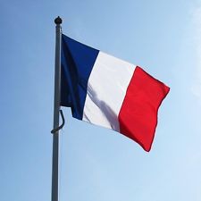 Grande Drapeau de France Bannière Français 150*90CM Oeillets d'accrochage