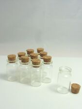 Mini Glasfläschchen Glasflasche mit Korken Kork 20x40 mm 10 Stück im Set NEU