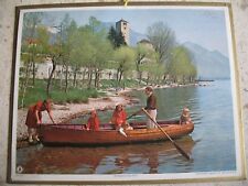 calendrier almanach des PTT ancien année 1956 AUBE imprimeries OBERTHUR