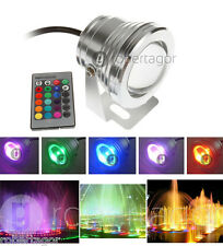 FARO FARETTO LAMPADA COB LED RGB 10W WATT 12V ESTERNO WATERPROOF CON TELECOMANDO