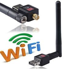 USB Wlan Wifi Wireless LAN Stick Dongle Adapter 300Mbit SMA + Antenne N Neu Top