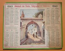 CALENDRIER ALMANACH DES POSTES PTT 1943 RABAT SIDI FATAH MOSQUÉE MOULAY EL MEKKI