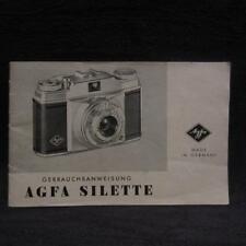 Original Agfa Silette Gebrauchsanleitung / Anleitung / Bedienungsanleitung