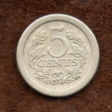 5 Cent 1908 Nederland Niederlande Holland Cents old coin