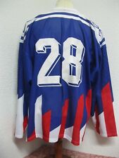 Ancien MAILLOT TACKLA HOCKEY sur GLACE #28 France USA Chandail Jersey Finlande