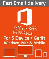 Microsoft Office 365 PRO PLUS KONTO für 5 PC/ MAC/ Mobile, 1TB OneDrive LIFETIME