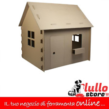 CASETTA IN CARTONE CASA GIOCO BAMBINI BIMBI DA COLORARE PITTARE CM 115X93X110H