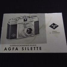Agfa-Silette Gebrauchsanleitung / Bedienungsanleitung / manual   (Nr.1)