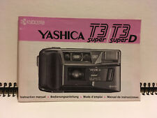 Yashica T3 Super / T3 Super D Instruction Manual Bedienungsanleitung
