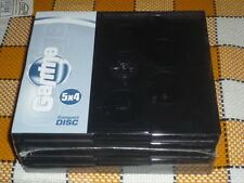 CD DVD case - 5 pack, each item for 4 CD/DVD new sealed