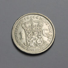 Niederlande - 1 Gulden 1914 - Silber - Willemina