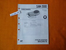 SERVICE MANUAL SONY SAM 2000 english Service Anleitung