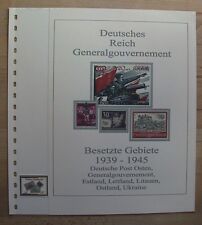 Generalgouvernement 1939 - 1944  Vordruck farbig TOP alle Bilder in Beschreibung