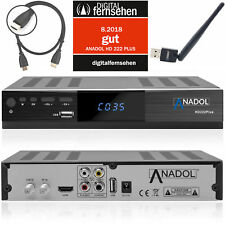 Digitaler Sat Receiver HD WLAN Anadol ADX 222 Plus HDTV DVB-S2 HDMI SCART WLAN
