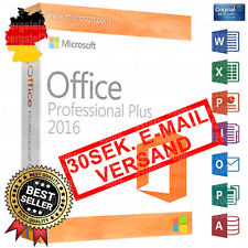 Key für Microsoft Office Professional Plus 2016 32/64 Bit Vollversion Deutsch