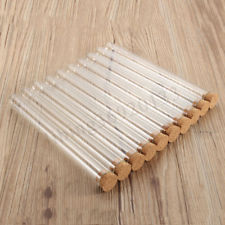 10 Pcs Lab verre Tube à essai avec bouchon bouchon 3 taille 20ml 35ml 50ml