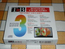 CD DVD quatro case - 3 pack, each item for 4 CD/DVD new sealed