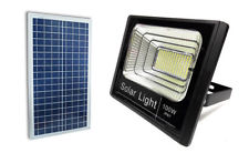 LED FARO FARETTO LED SMD 100W CON PANNELLO SOLARE RICARICABILE ENERGIA CREPUSCOL