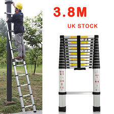 New 3.8M Multi-Purpose Aluminium Telescopic Ladder Extension Extendable Steps