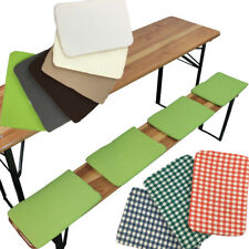 4x Bankkissen Sitzkissen für Bierbänke Polsterauflagen Sitzauflage Sitzunterlage