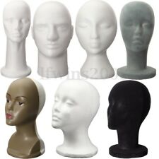 17 Style Mannequin Tête de Présentoir Chapeau Perruque Mousse Polystyrène Modèle