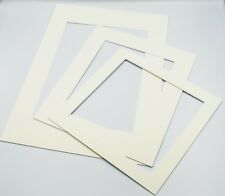 Ivory Photo Picture Frame Mounts Bevel Cut 1.4mm White Core Mount board