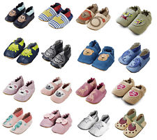 Baby Echt Leder Krabbelschuhe Krabbelpuschen Hausschuhe Lederpuschen Pantoffel